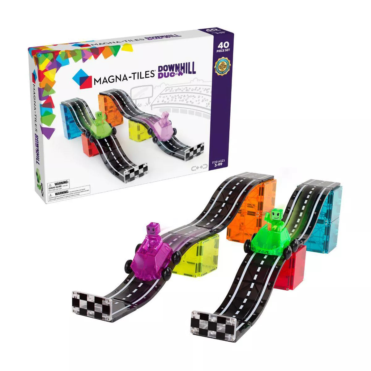 Magna Tiles Downhill Duo (40 pcs) – Genius Gems